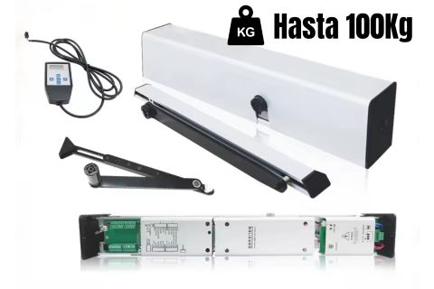 Kit Motor Batiente Peatonal BAT-COM 100Kg