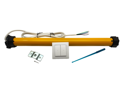 Motor Persiana Cableado 45mm 20Nm/40Kg + Pulsador 