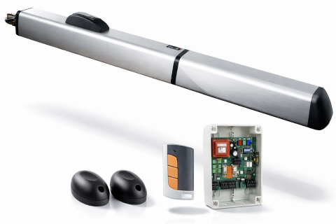 Kit Motor 1 brazo Batiente 500Kg puerta 3 metros