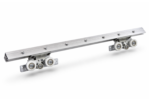 Pinza puerta corredera cristal